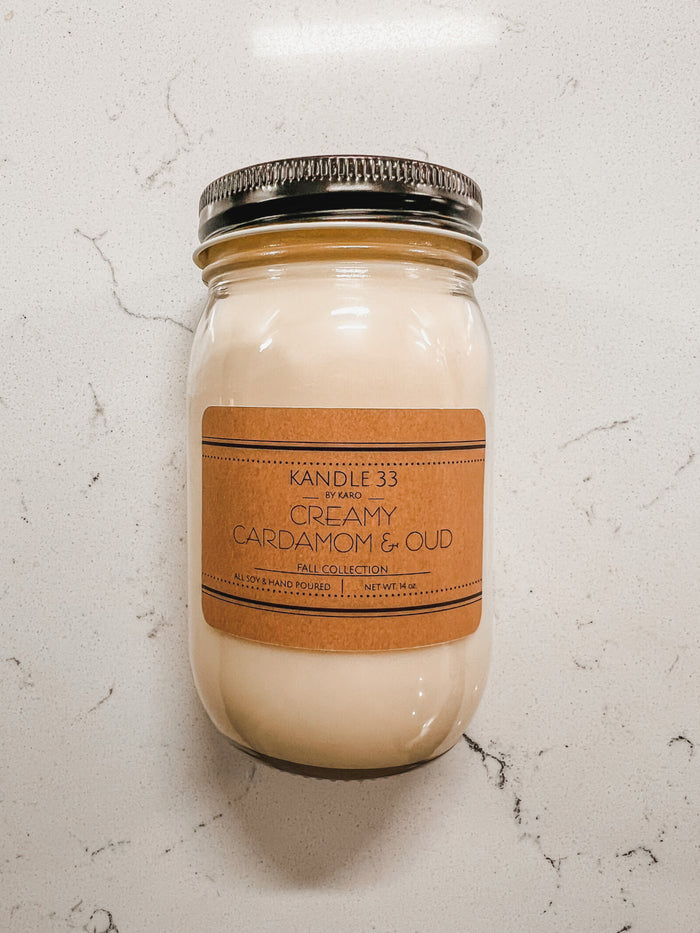 Creamy Cardamom & Oud 14 oz.